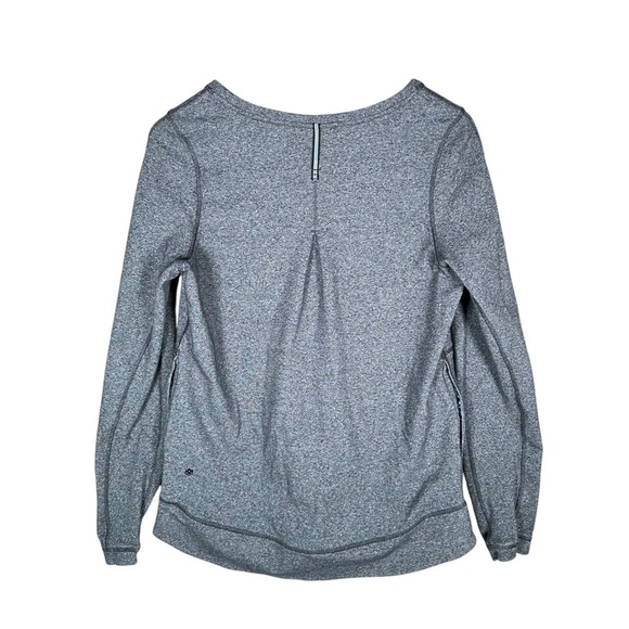 LULULEMON Exhalation Pullover II in Heathered Speckled Black - Picture 10 of 14